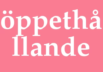 Synonym öppethållande