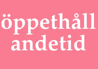 Synonym öppethållandetid