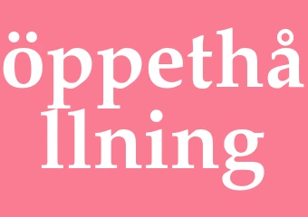 Synonym öppethållning