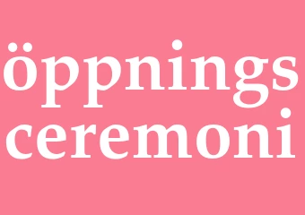 Synonym öppningsceremoni