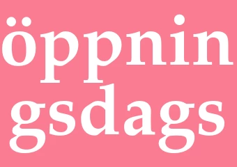 Synonym öppningsdags