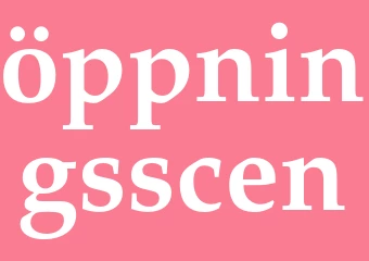 Synonym öppningsscen