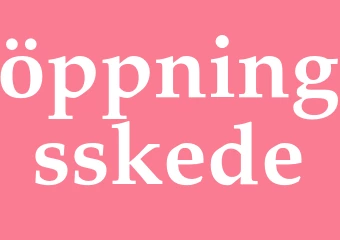 Synonym öppningsskede