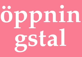 Synonym öppningstal