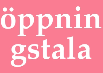 Synonym öppningstala
