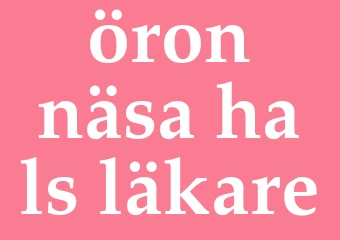 Synonym öron-näsa-hals-läkare