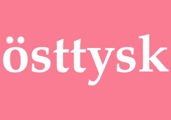 Synonym östtysk
