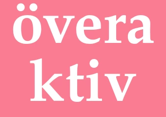 Synonym överaktiv