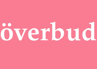 Synonym överbud