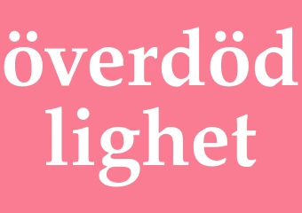 Synonym överdödlighet