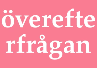 Synonym överefterfrågan