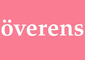 Synonym överens