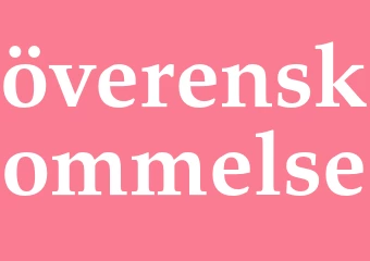 Synonym överenskommelse