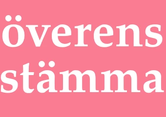 Synonym överensstämma