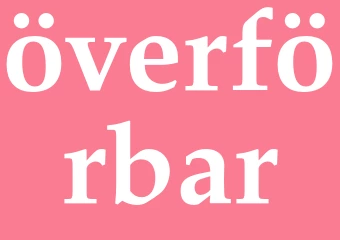 Synonym överförbar