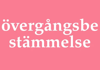 Synonym övergångsbestämmelse