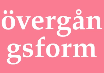 Synonym övergångsform