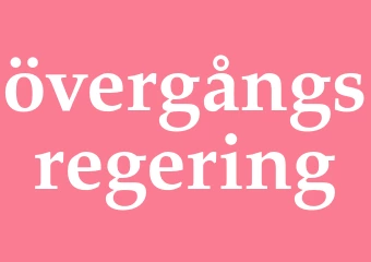 Synonym övergångsregering