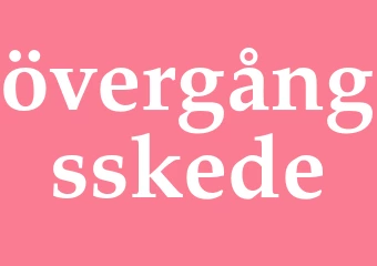 Synonym övergångsskede