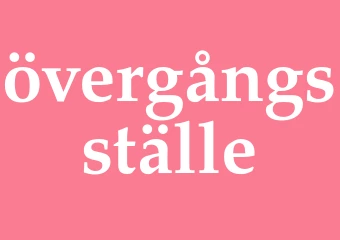 Synonym övergångsställe