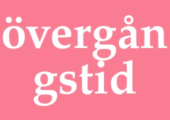 Synonym övergångstid