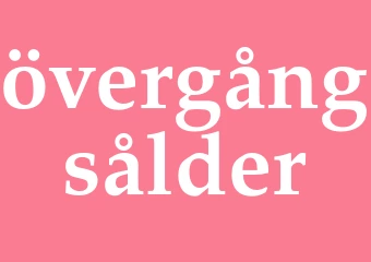 Synonym övergångsålder