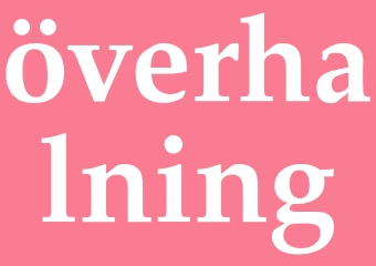 Synonym överhalning