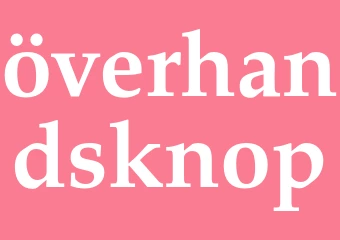 Synonym överhandsknop