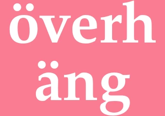Synonym överhäng
