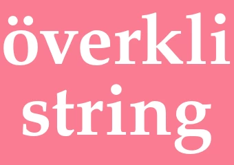 Synonym överklistring