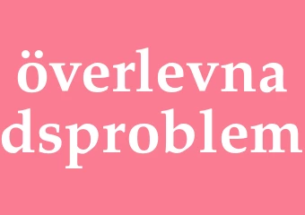 Synonym överlevnadsproblem