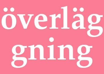 Synonym överläggning