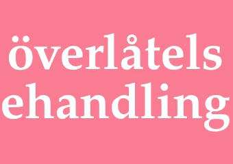 Synonym överlåtelsehandling