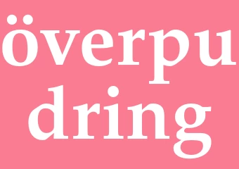 Synonym överpudring