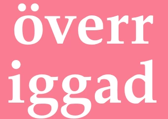 Synonym överriggad