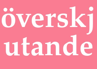 Synonym överskjutande
