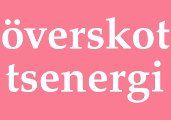 Synonym överskottsenergi