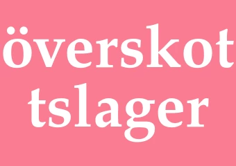 Synonym överskottslager