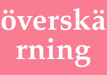 Synonym överskärning