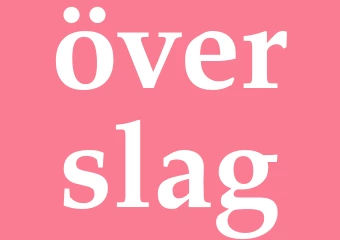 Synonym överslag
