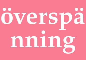 Synonym överspänning