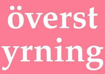 Synonym överstyrning