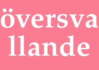 Synonym översvallande