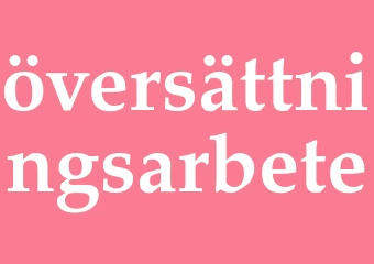 Synonym översättningsarbete