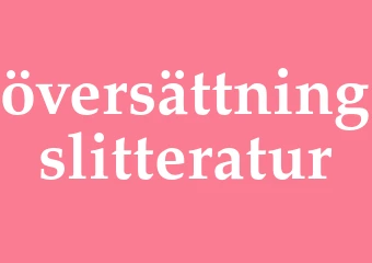 Synonym översättningslitteratur