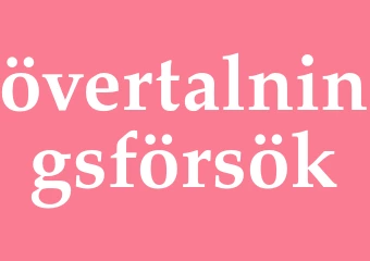 Synonym övertalningsförsök