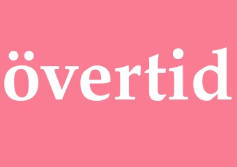 Synonym övertid