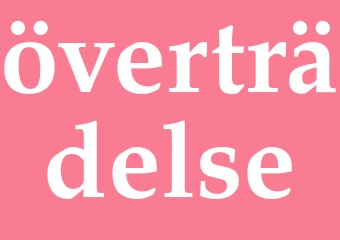 Synonym överträdelse