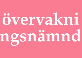 Synonym övervakningsnämnd