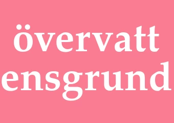 Synonym övervattensgrund